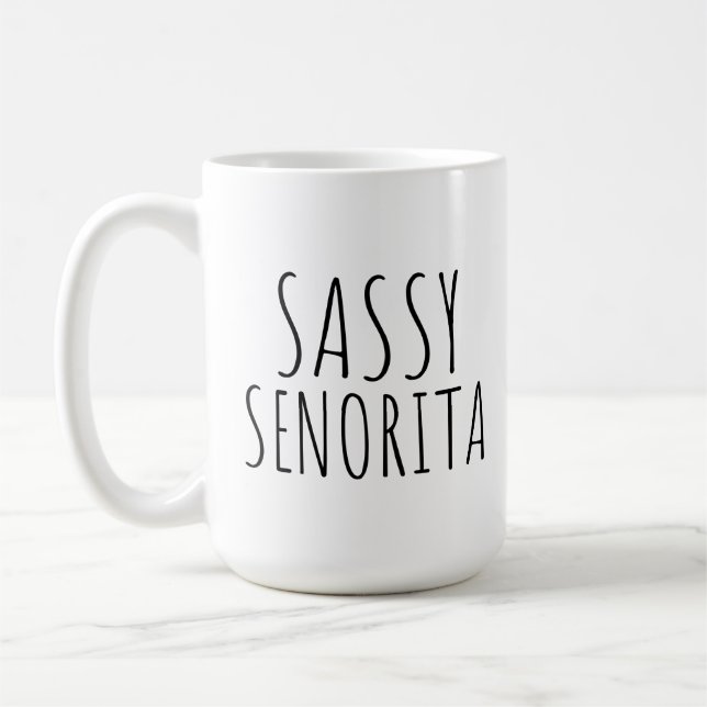 Caneca De Café Senhorita Engraçada Coffee Mugs por Ela (Esquerda)