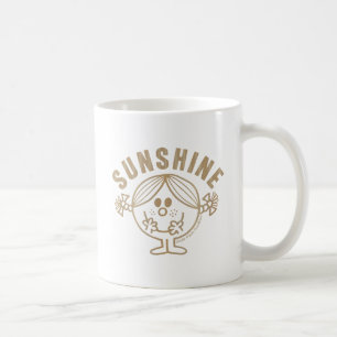 Caneca De Café Senhorita pequena Luz do sol de Brown