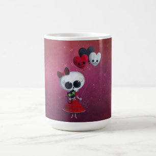 Caneca De Café Senhorita pequena Morte Namorados Menina