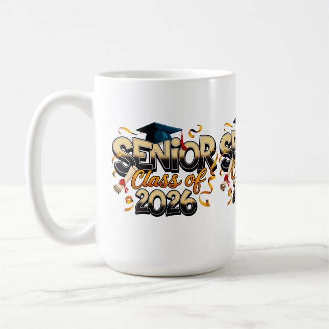 Caneca De Café Senior Class Of 2026 (Esquerda)