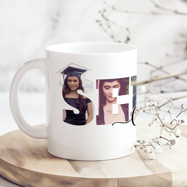 Caneca De Café Senior Class of Add Photo (Criador carregado)