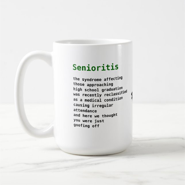 Caneca De Café Senioritis (Esquerda)