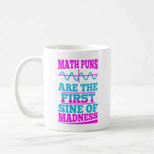 Caneca De Café Seno das chalaças da matemática da loucura! Cane