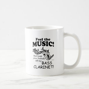 Caneca De Café Sensação do clarinete baixo a música