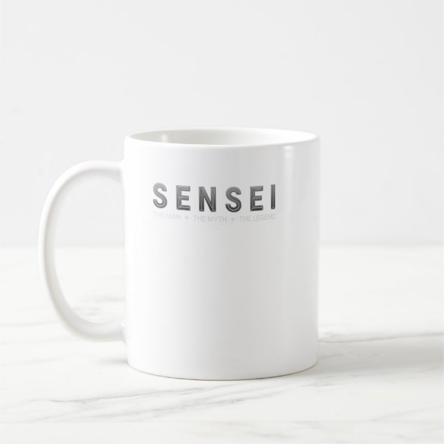Caneca De Café Sensei - Mito Lenda das Artes Marciais - Karate T (Esquerda)
