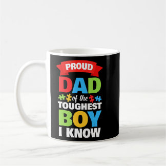 Caneca De Café Sensibilização autista Mês Mens Orgulhosos Pai Aut