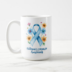 Caneca De Café Sensibilização de Addison Fita Azul