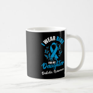 Caneca De Café Sensibilização Diabetes Novembro Eu Visto Azul Par