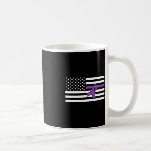 Caneca De Café Sensibilização do Câncer de pâncreas de Fita Roxa 