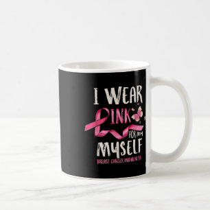Caneca De Café Sensibilização Do Cancer Eu Visto Rosa Para Mim Me