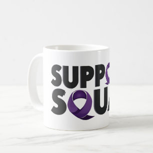 Caneca De Café Sensibilização do Cancer Testicular do Esquadrão d