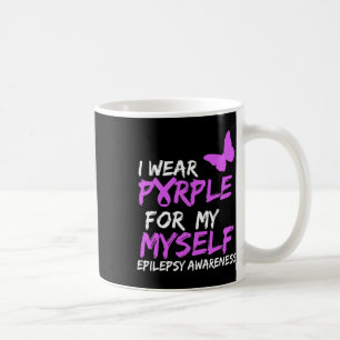 Caneca De Café Sensibilização Epilepsia Eu Visto Roxo Para Mantei