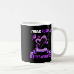 Caneca De Café Sensibilização Epilepsia Eu Visto Roxo Para Meu Me