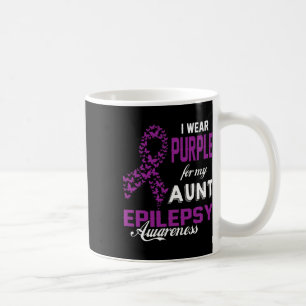 Caneca De Café Sensibilização Epilepsia Eu Visto Roxo Para Minha 