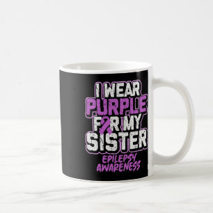 Caneca De Café Sensibilização Epilepsia Eu Visto Roxo Para Minha 