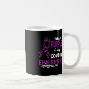 Caneca De Café Sensibilização Epilepsia Eu Visto Roxo Para Minha