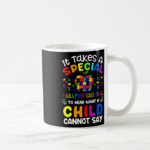 Caneca De Café Sensibilização Especial do Autismo Paraprofissiona