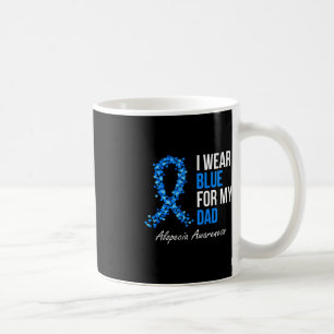Caneca De Café Sensibilização Eu Visto Azul Para Minha Costela Az
