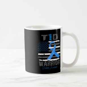 Caneca De Café Sensibilização mundial para a diabetes Blue Ribbon