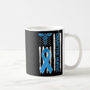 Caneca De Café Sensibilização para a Diabetes Americana Enfermeir