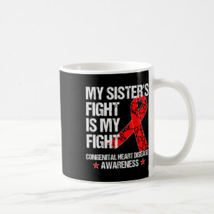 Caneca De Café Sensibilização para a Doença Cardíaca T Camisa Irm