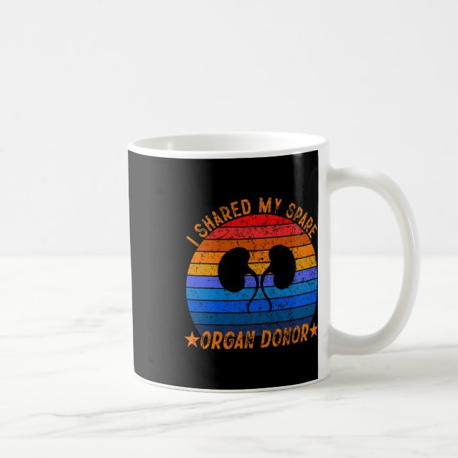 Caneca De Café Sensibilização para a Doença Renal dos Doadores de (Direita)