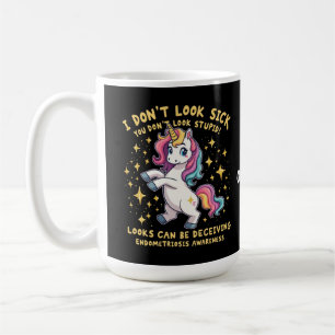 Caneca De Café Sensibilização para a Endometriose Forte Guerreiro