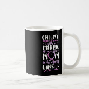 Caneca De Café Sensibilização para a epilepsia Mamãe não vem com 