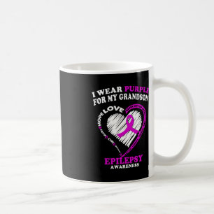 Caneca De Café Sensibilização para a Epilepsia - Visto Roxo para