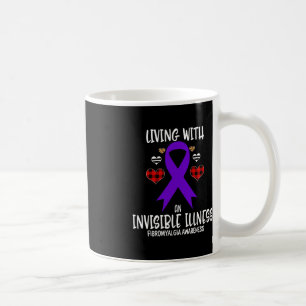 Caneca De Café Sensibilização para a Fibromialgia Vivendo com um 