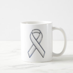 Caneca De Café Sensibilização para a Fita Branca com Cintura de P