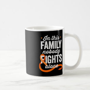 Caneca De Café Sensibilização Para A Leucemia Nesta Família Ningu