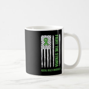 Caneca De Café Sensibilização para a saúde mental combate o estig