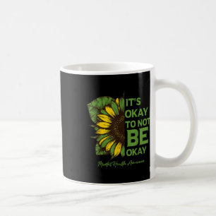 Caneca De Café Sensibilização Para A Saúde Mental Girassol Está T