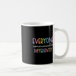 Caneca De Café Sensibilização para o Autismo Todos Comunicam Dife