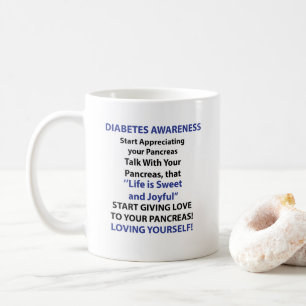 Caneca De Café Sensibilização para o diabetes