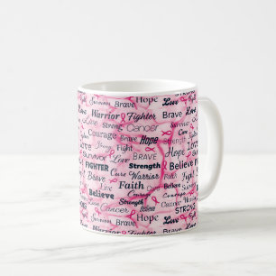 Caneca De Café Sensibilização para o Sobrevivência do Câncer da M