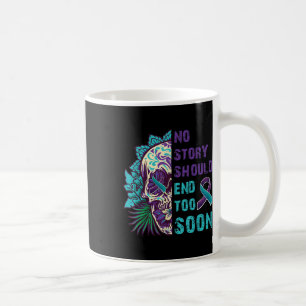 Caneca De Café Sensibilização para o suicídio Mental Nenhuma Hist