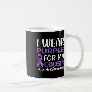 Caneca De Café Sensibilização Por Sobredosagem Eu Visto Roxo Para