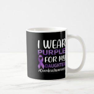 Caneca De Café Sensibilização Por Sobredosagem Eu Visto Roxo Para