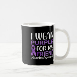Caneca De Café Sensibilização Por Sobredosagem Eu Visto Roxo Para