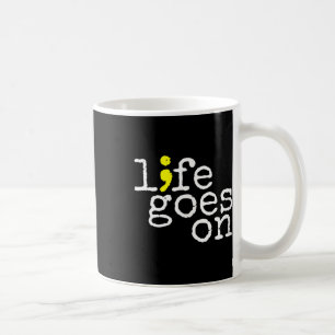 Caneca De Café Sensibilização Suicida A Vida Positiva Vai Em Semi