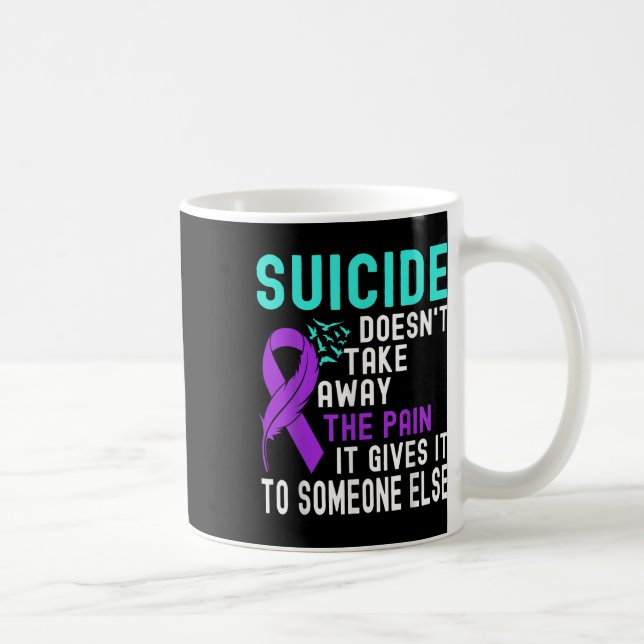 Caneca De Café Sensibilização suicida Prevenção ao suicídio na sa (Direita)