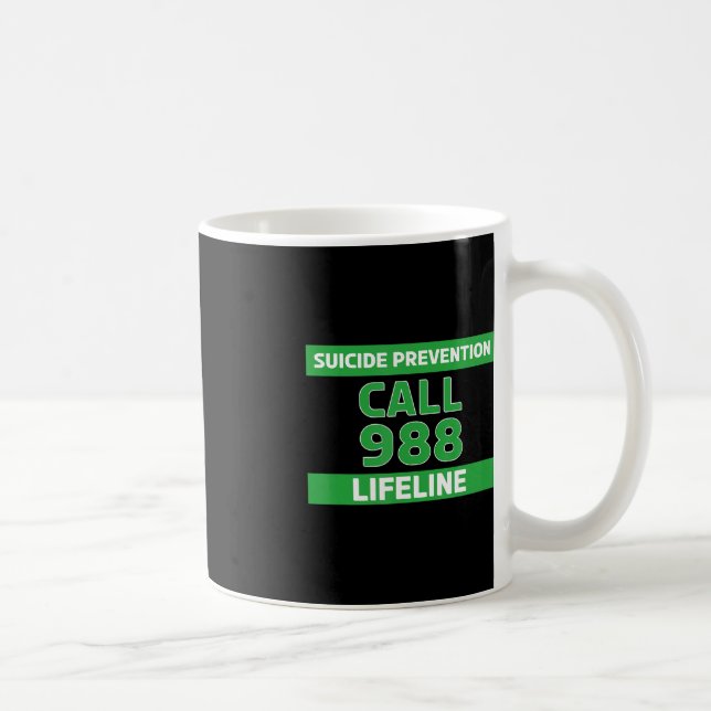 Caneca De Café Sensibilização Suicida - Prevenção Linha de Vida 9 (Direita)