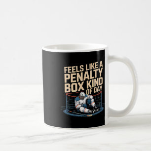 Caneca De Café Sente como um dia de caixa de penalidade engraçado