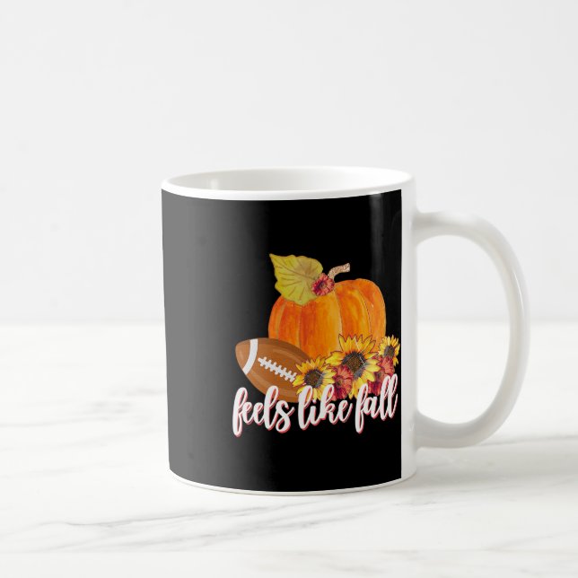 Caneca De Café Sente-Se Como Uma Queda  Pumpkin Fresco De fazend (Direita)