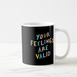 Caneca De Café Sentimentos São Consciência Mental Válida