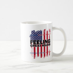 Caneca De Café Sentindo Excelente Novamente Trump 2024 American U