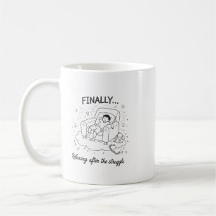 Caneca De Café sentindo sonolência