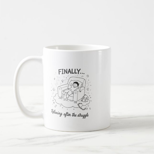 Caneca De Café sentindo sonolência (Esquerda)